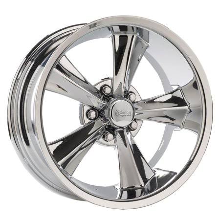 Rocket Racing R14-786145 Booster 17×8 Wheel, 5×4-3/4, 4-1/2 BS, Silver