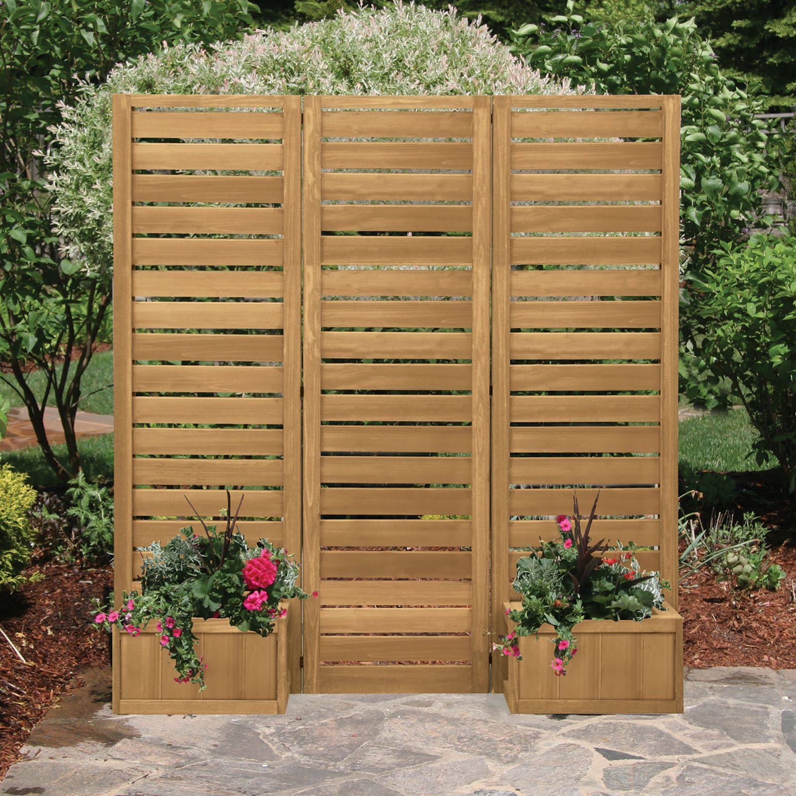 Yardistry Fusion Privacy Screen with Planters - Image 5