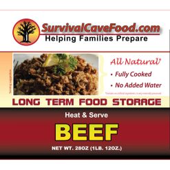 Alternative view of Survival Cave Food Canned Beef Case of 12 28oz Cans