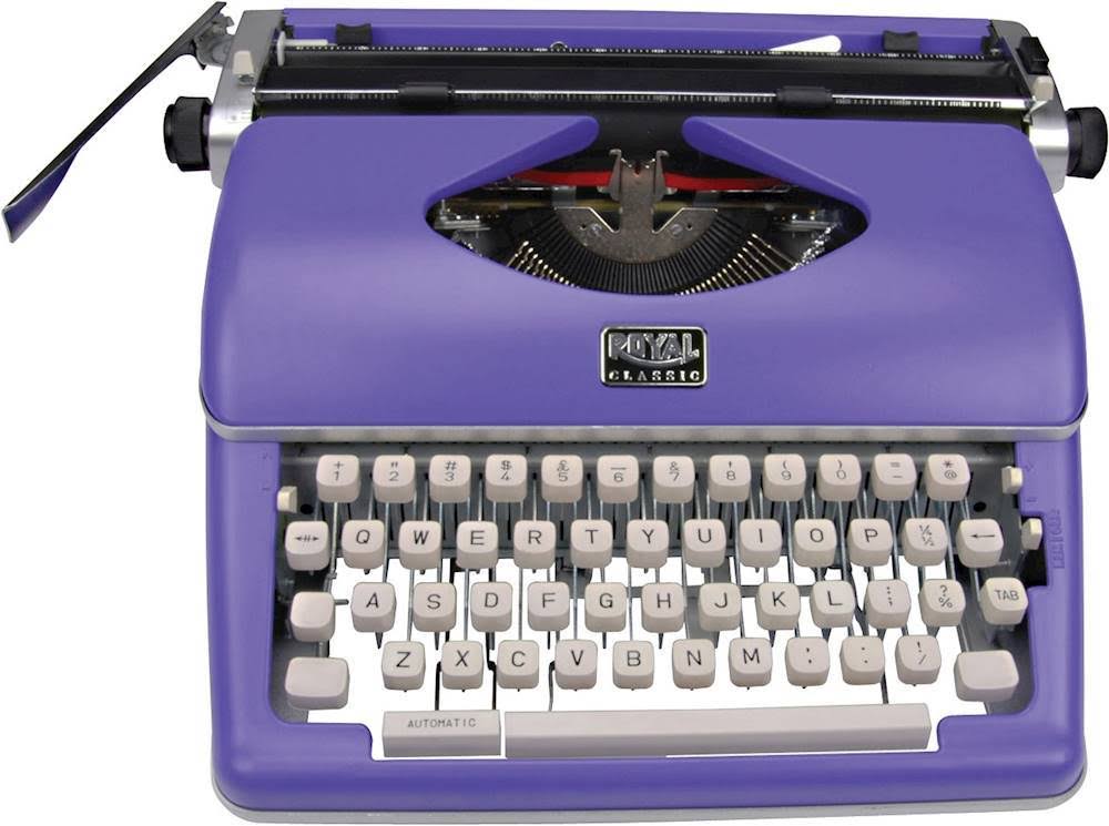 Royal 79119q Classic Manual Typewriter (Purple) - Image 3