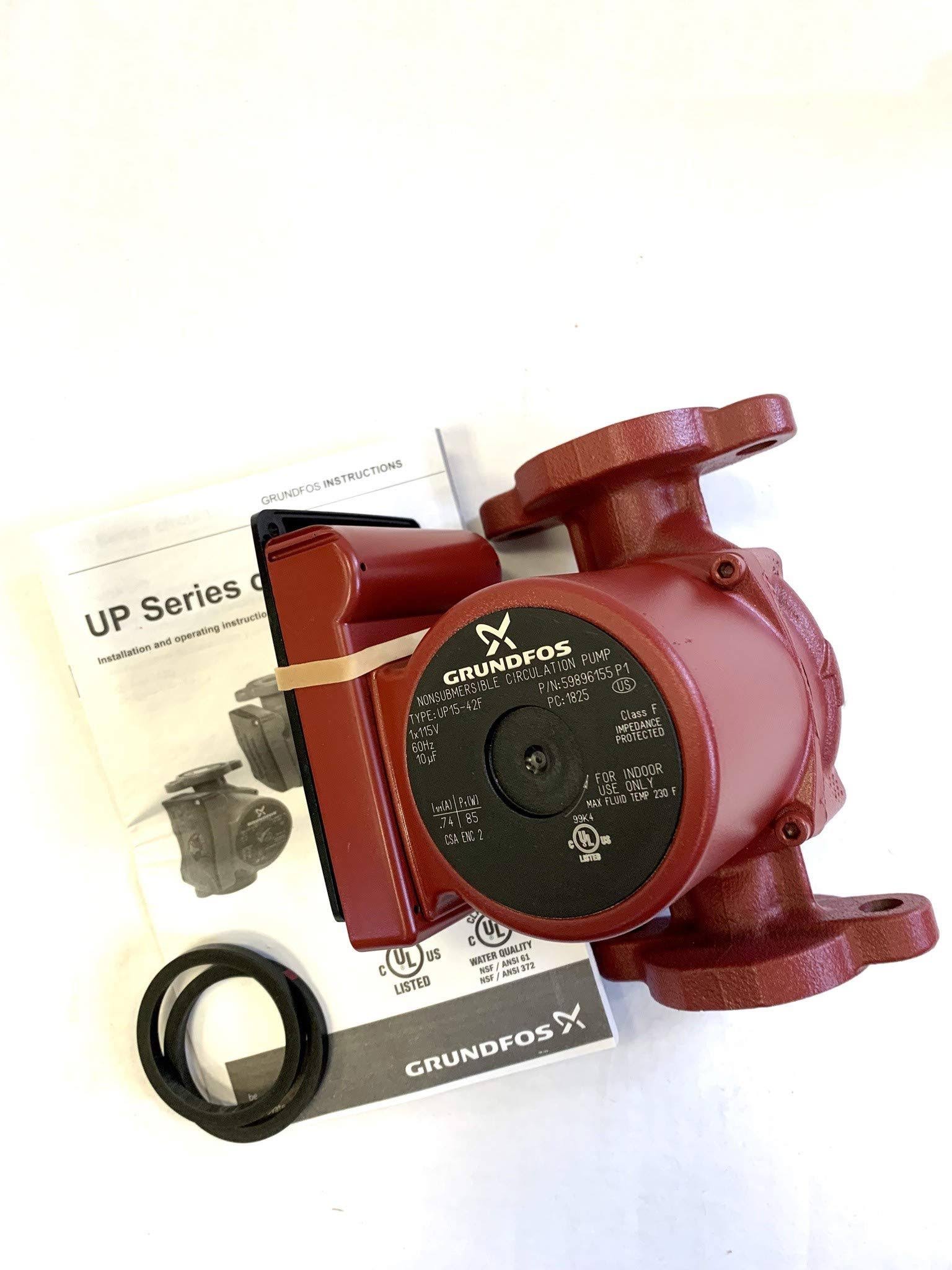 Home Grundfos 59896155 UP15-42F 115V SuperBrute 9H Recirculator Pump
