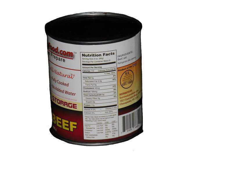 Survival Cave Food Canned Beef Case of 12 28oz Cans - Image 9