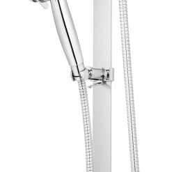 Waterpik Slide Rail Hand Held Shower Head Chrome Height Select with PowerPulse Therapeutic Massage Spray, SRXPP-763ME