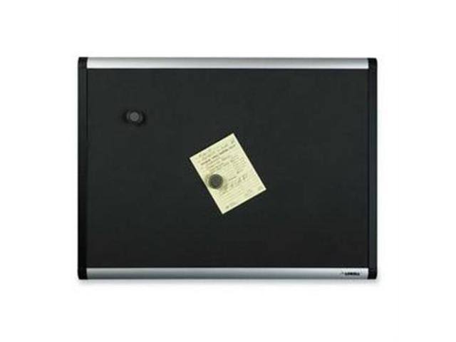 Lorell Black Mesh Fabric Covered Bulletin Board 48in. x 36in. - Image 3