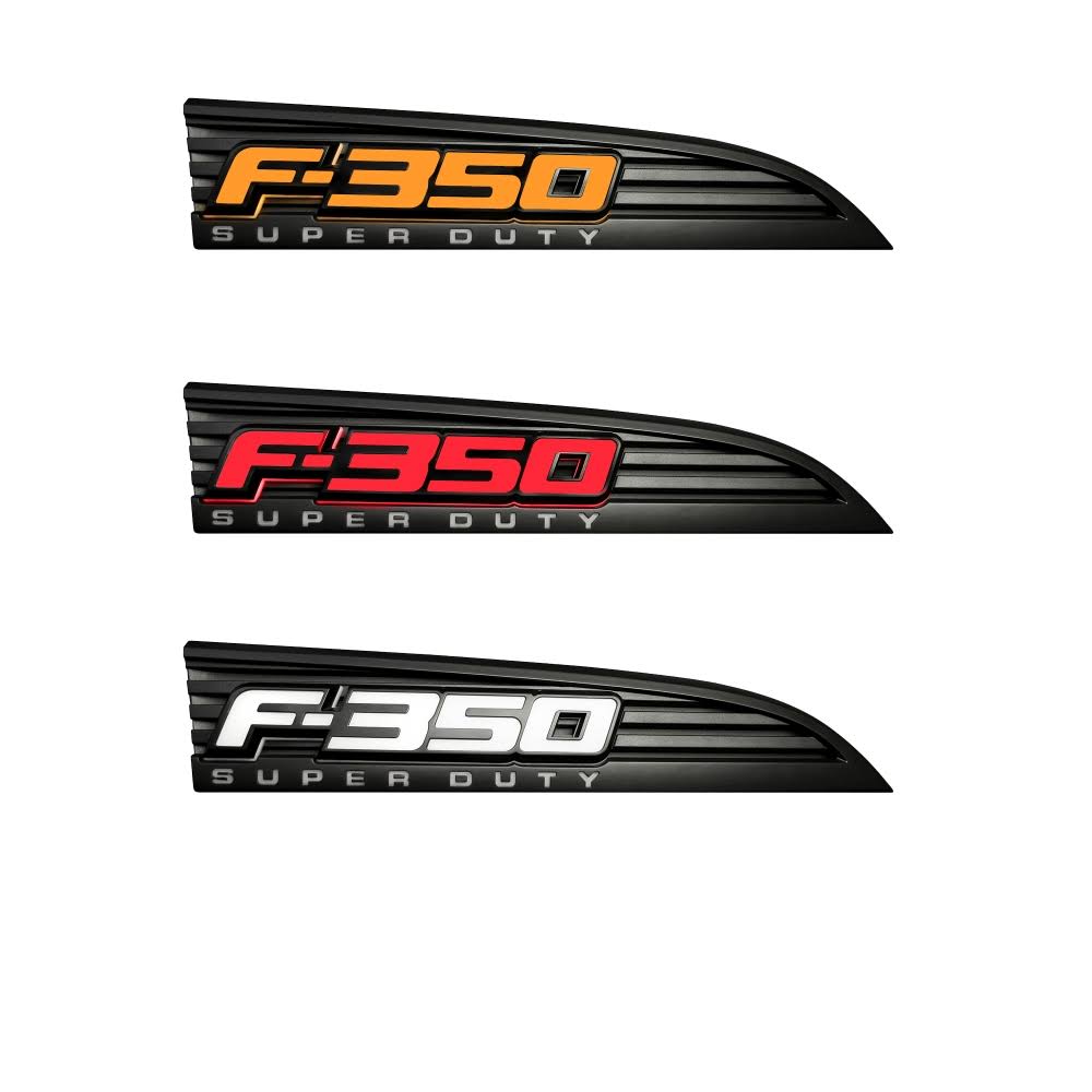 2011 Ford F350 Recon Illuminated F350 Badge Fender Emblems - Image 5
