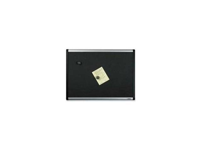 Lorell Black Mesh Fabric Covered Bulletin Board 48in. x 36in. - Image 4