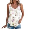 Summer Tank Top for Women 2024 Sexy Sleeveless T Shirts Trendy Floral Eyelet Camisole Tops V Neck Dressy Casual Tunic Blouses