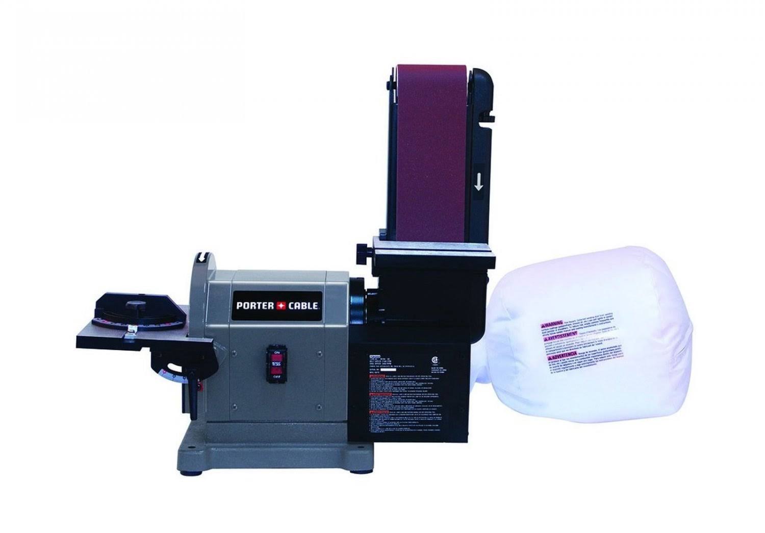 Porter-Cable PCB420SA 5 Amp 4 in. x 8 in. Bench Belt/Disc Sander - Image 2