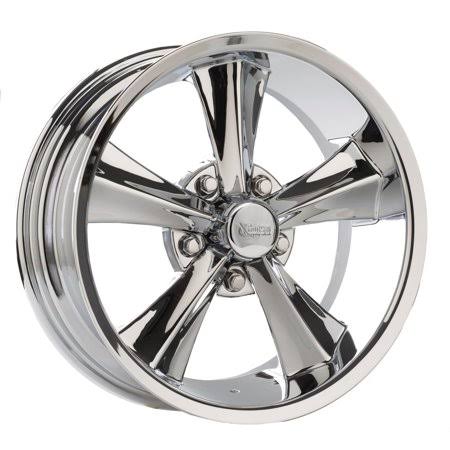 Rocket Racing R14-776142 Booster 17×7 Wheel, 5×4-3/4, 4-1/4 BS, Silver