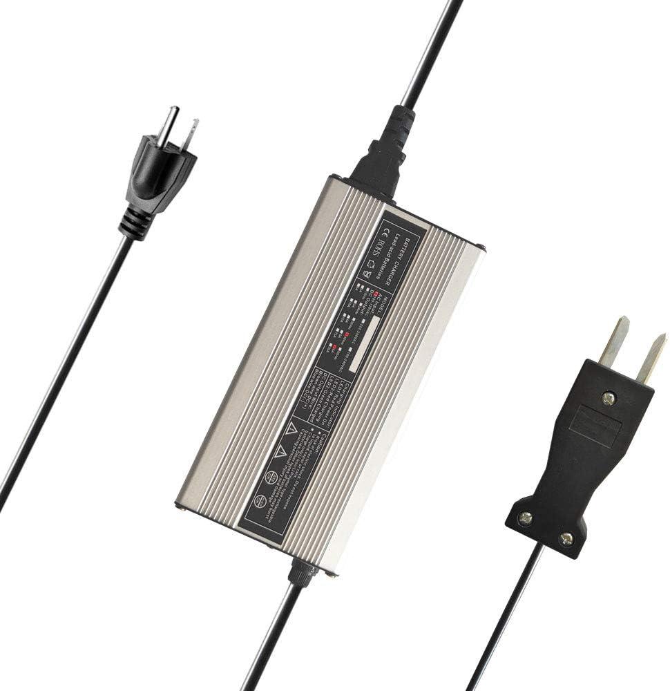 New 48V 6A Golf Cart Battery Charger with Crows Foot Plug