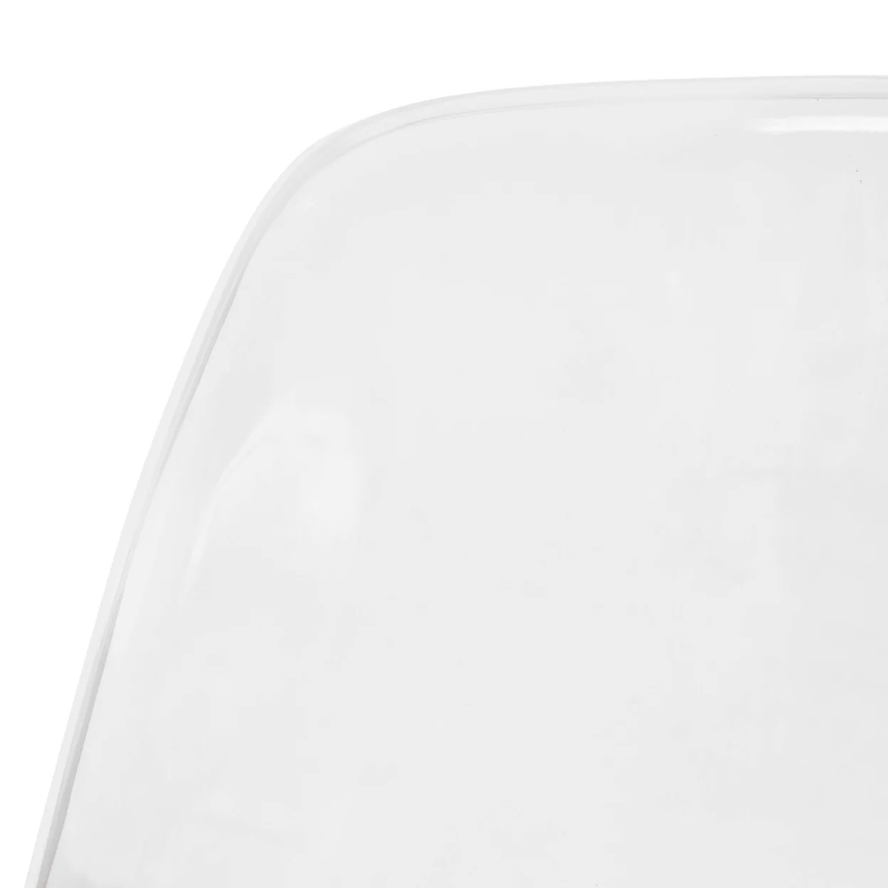 Dover Molded Side Chair with Acrylic Base, Set of 4 – Clear - Image 5