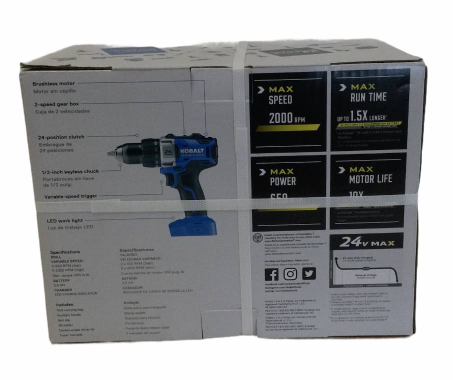 Kobalt 24-Volt Max 1/2-in Cordless Brushless Drill - Image 4