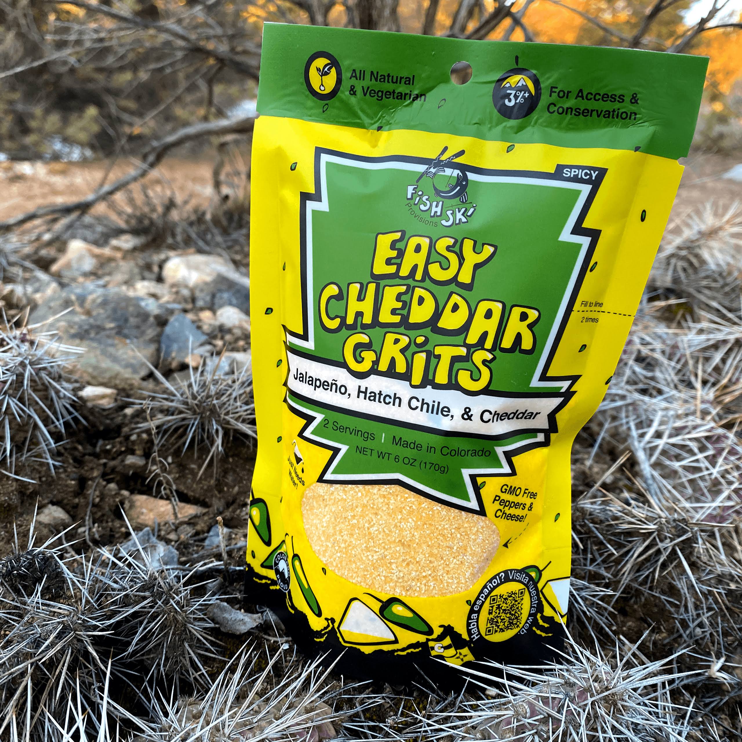 Fishski Provisions Easy Grits with Jalapeo, Hatch Green Chile, Cheddar 32 Pack - Image 5