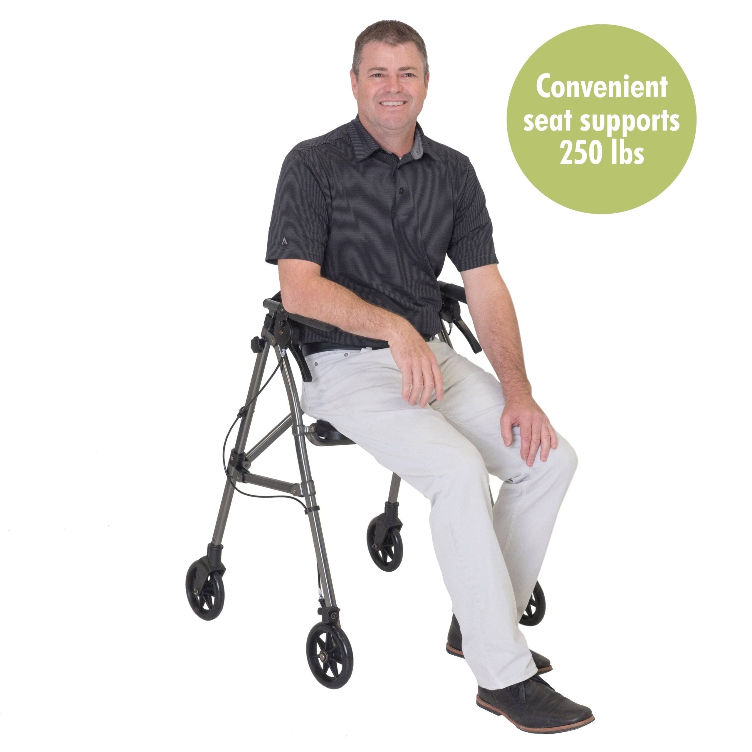 Able Life Space Saver Rollator Cobalt Blue – Each - Image 3