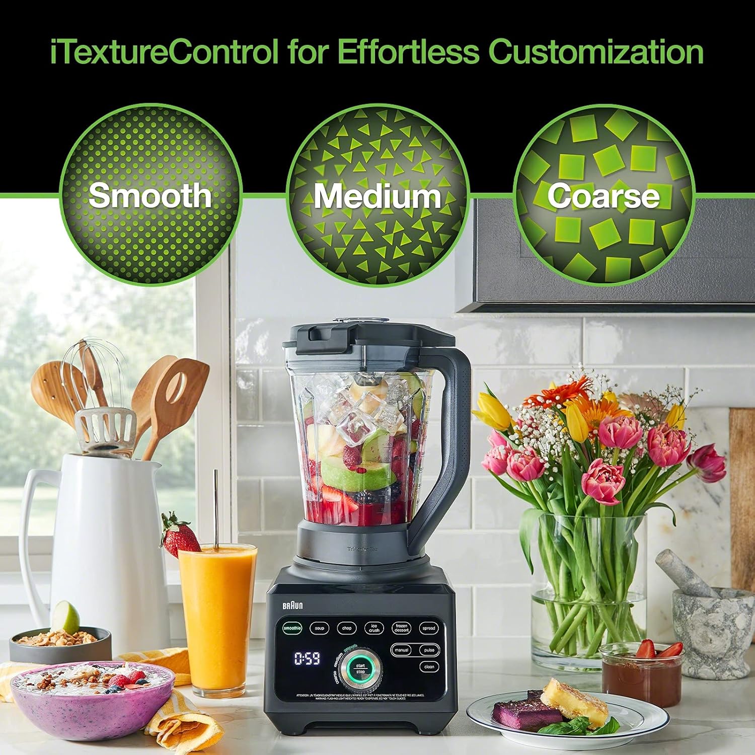 Braun JB9041BK TriForce Power Blender with Smoothie2Go, Black - Image 2