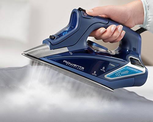 Rowenta DW9280 Steam Force Steam Iron with 400-Hole Stainless Steel Soleplate, 1800-Watt, Blue - Image 5