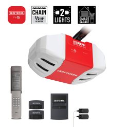 Craftsman 0.5-HP MyQ Chain Drive Garage Door Opener in Red | CMXEOCG472