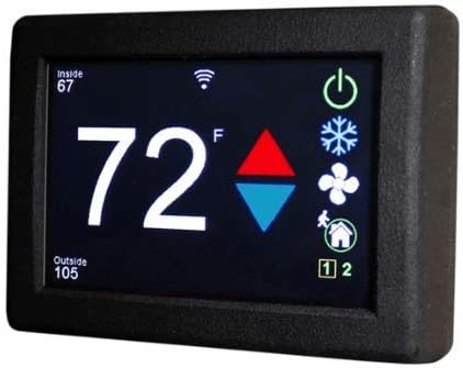 Micro-Air EasyTouch Digital RV Thermostat Wireless WiFi ASY-352C-X03 (Black)