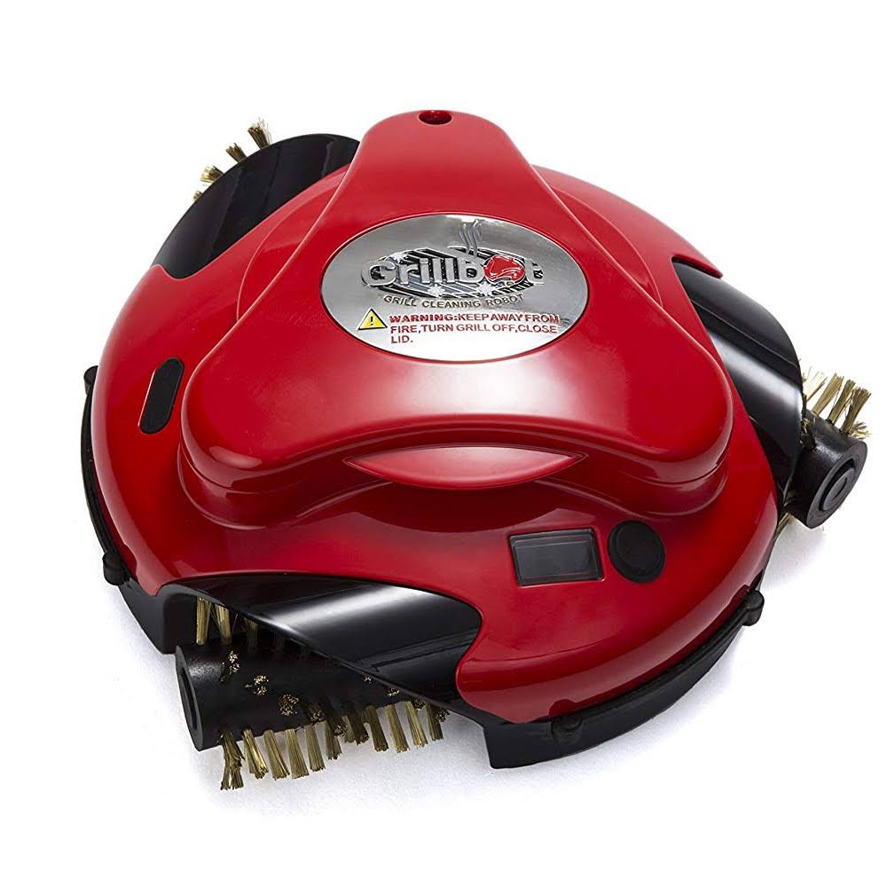 Grillbot BUN3:RED Automatic Outdoor Grill Cleaning Robot with Carry Case, Red - Image 2