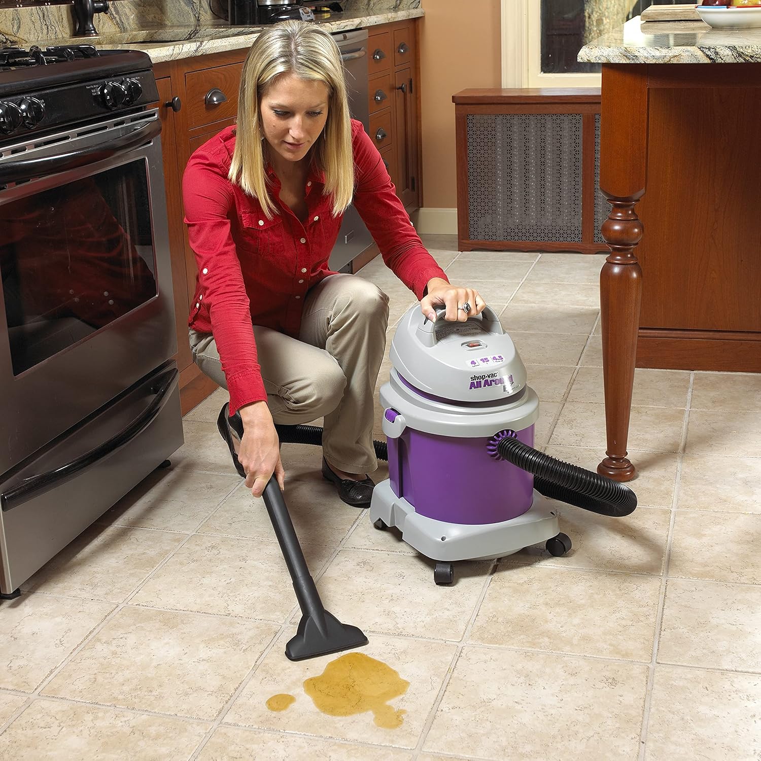 Shop-Vac 5895400 4.5-Peak Horsepower AllAround EZ Series Wet/Dry Vacuum, 4-Gallon,Grape/Gray - Image 7