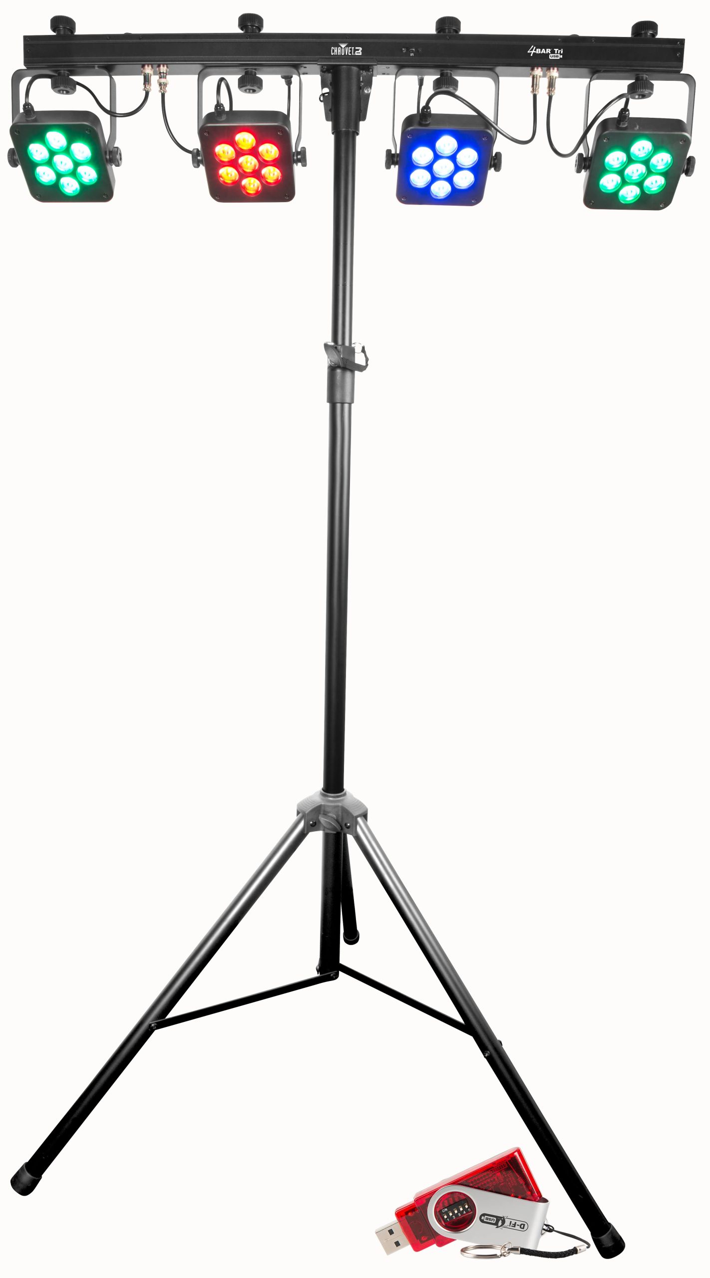 Chauvet DJ 4Bar Tri USB – LED Wash Light System