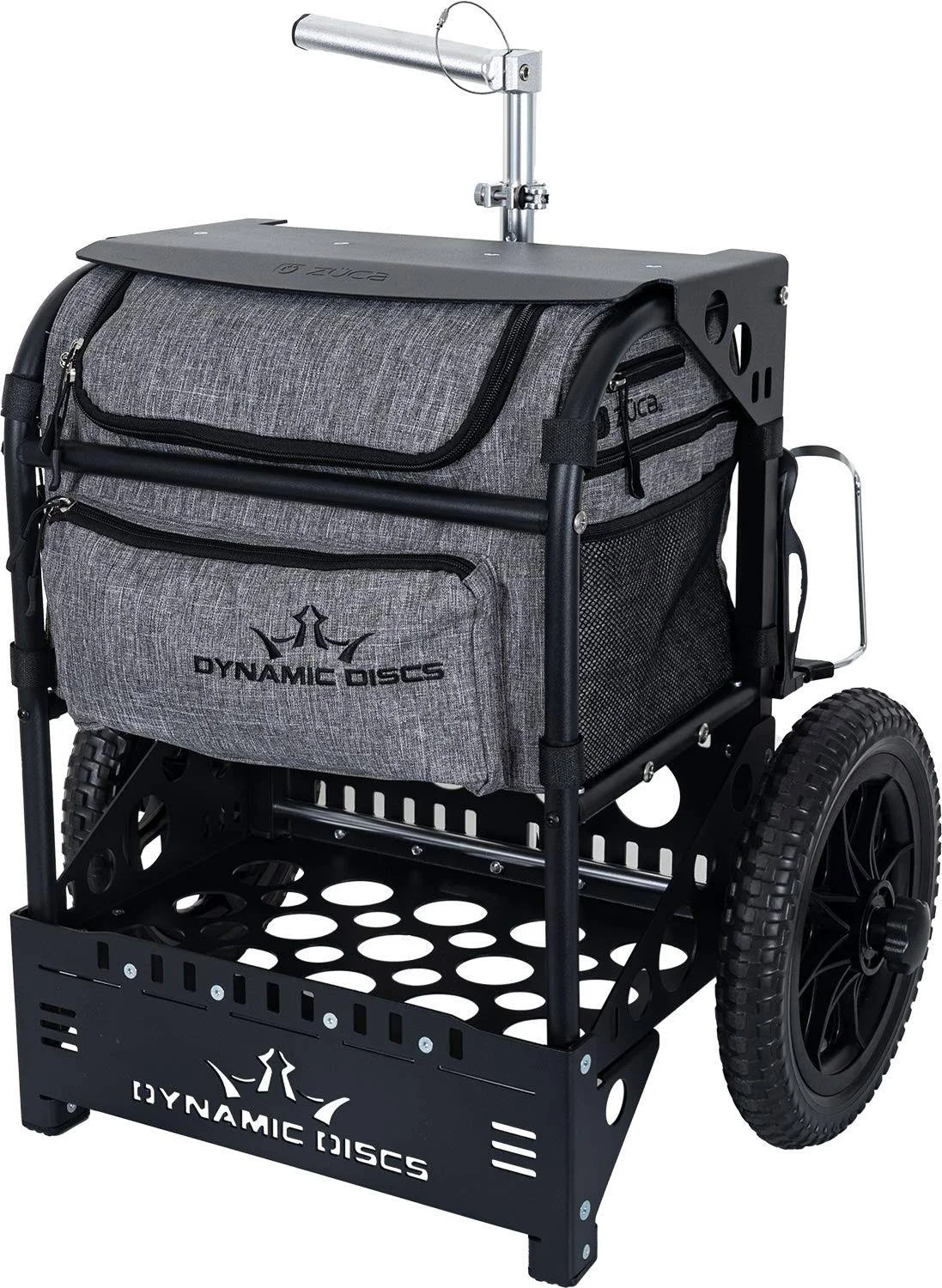 Dynamic Discs Transit Cart by Zuca | Disc Golf Caddy |Carry Up to 25 Discs Comfortably | Removable Bag Included