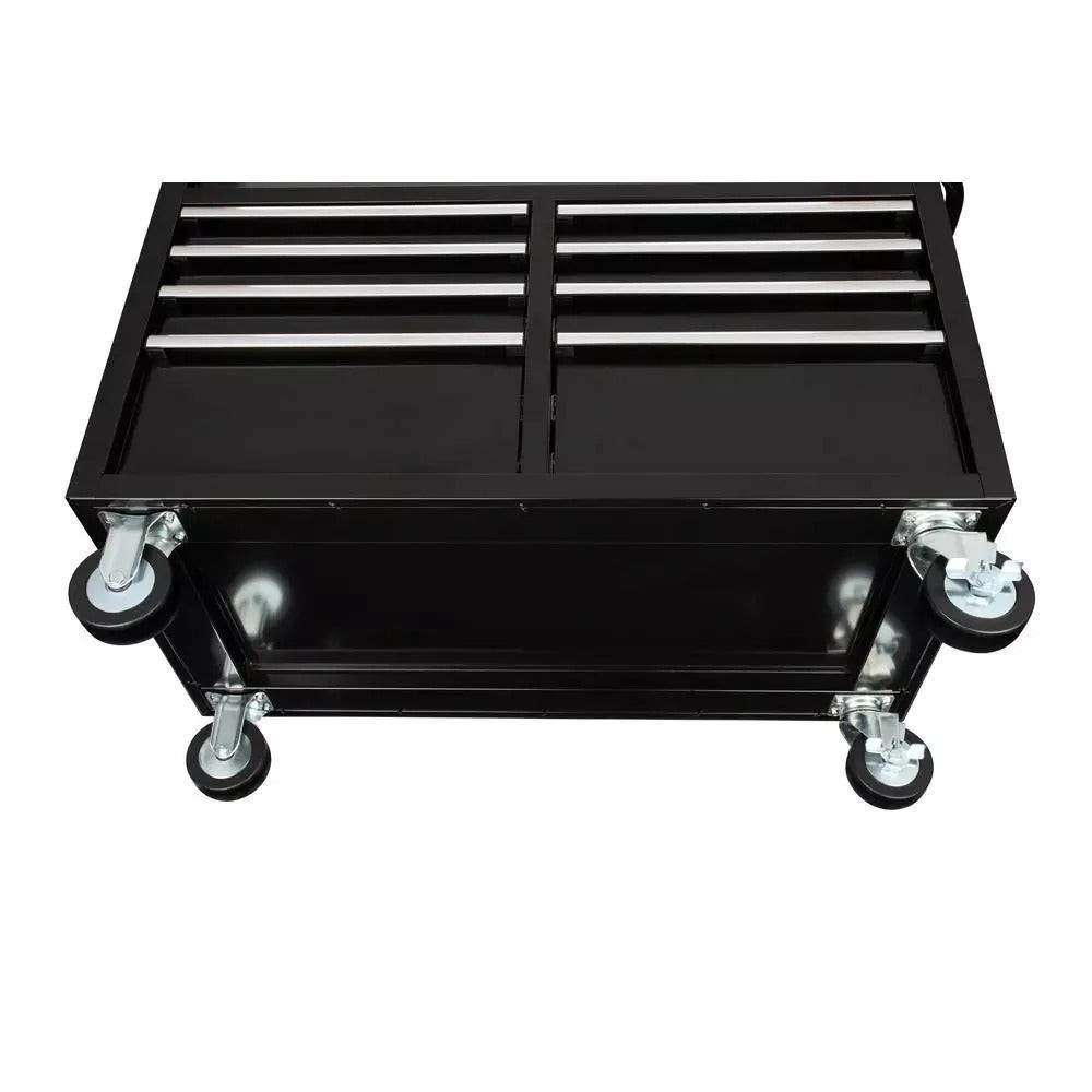 Husky 46 in. W x 24 in. D 9-Drawer Gloss Black Deep Tool Chest Mobile Workbench - Image 2