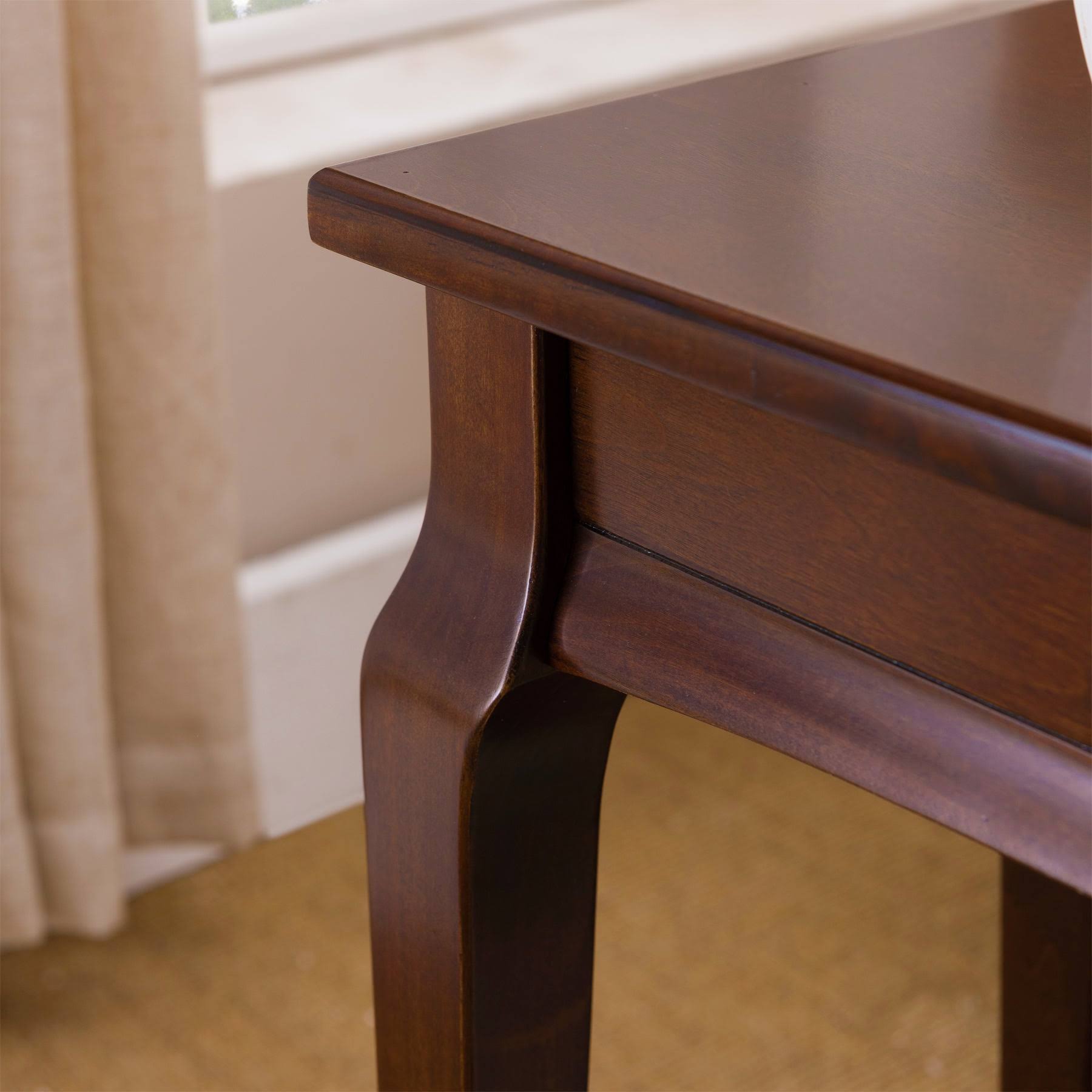 Leick Home Stratus Narrow Chairside Table, Heartwood Cherry - Image 2