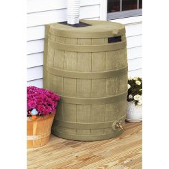 Alternative view of Good Ideas Rain Wizard 50 Gallon Rain Barrel Water Collector, Khaki (2 Pack)