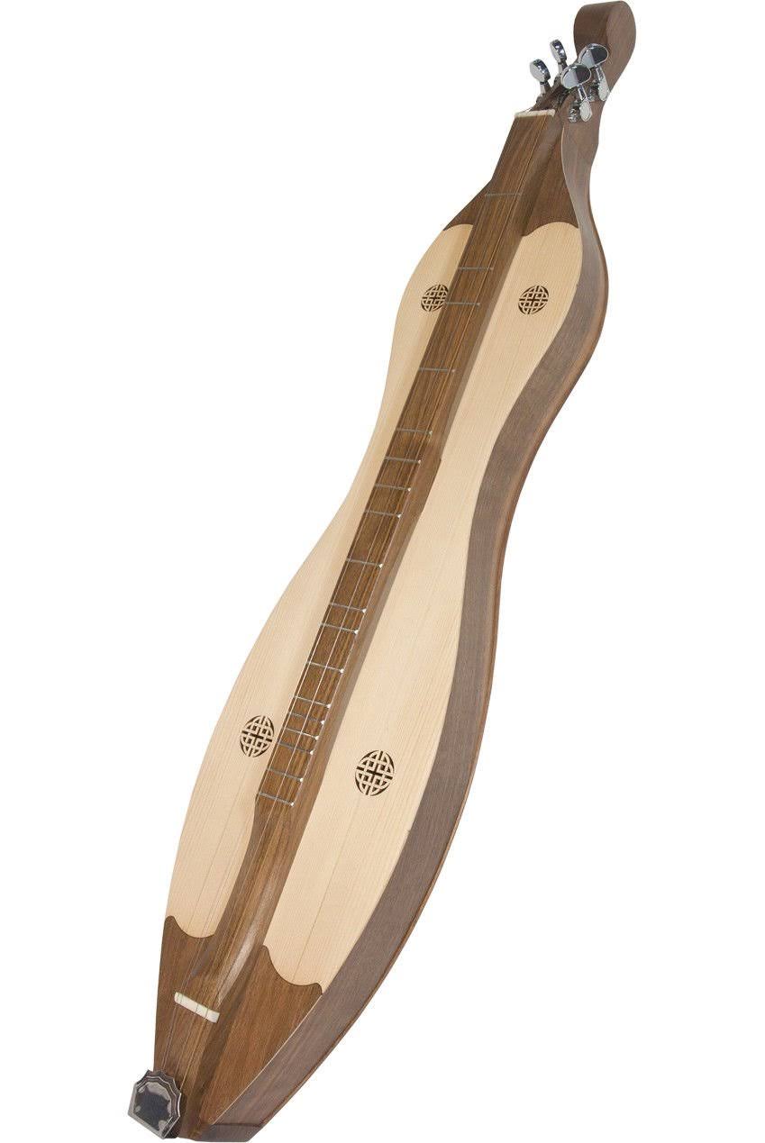 Roosebeck Grace Mountain Dulcimer 4-String Vaulted Spruce Knotwork – Walnut