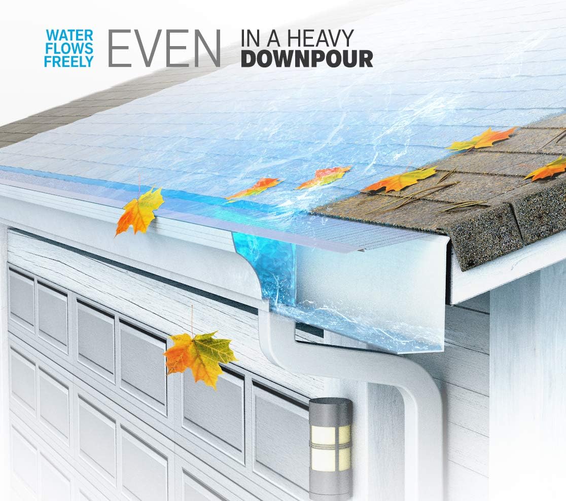 Stainless Steel Micro-Mesh, Raptor Gutter Guard: A Contractor-Grade DIY Gutter Cover That fits Any roof or Gutter type-48ft to a Box and fits a 5 Gutter. - Image 3