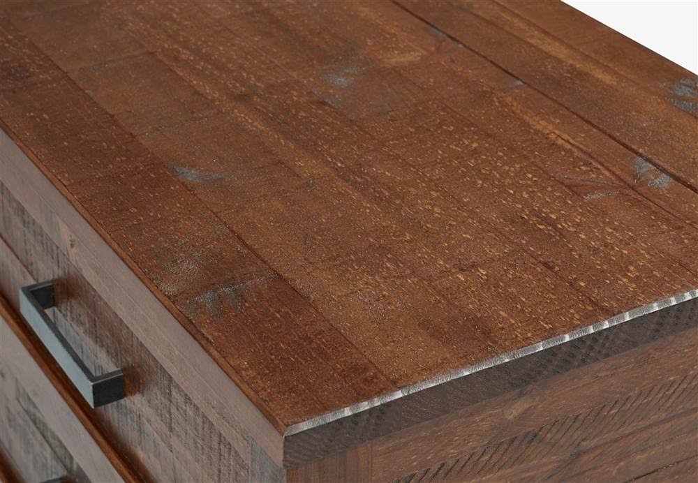 Camaflexi Carmel 3 Drawer Nightstand, Antique Walnut - Image 3