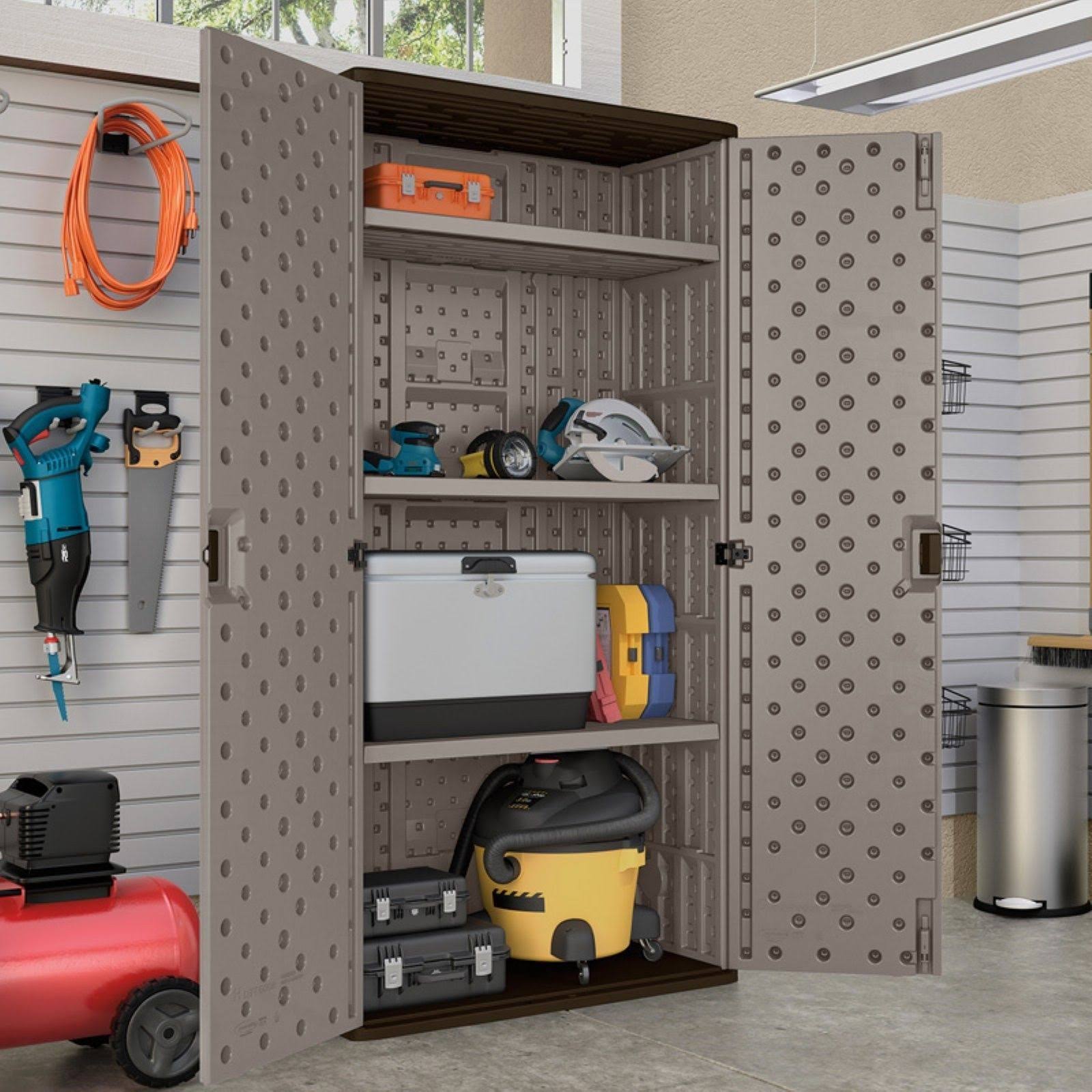 Suncast Mega Tall Utility Storage Cabinet - Image 2