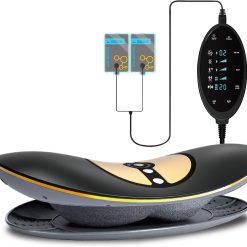 Real Relax Lumbar Traction Device, Waist Lower Back Lumbar Massager with Heat Vibration Electrotherapy for Back Sciatica Pain Relief Spinal Decompression