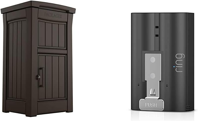 Keter Delivery Box for Porch with Lockable Secure Storage Compartment to Keep Packages Safe, One size, Brown - Image 2