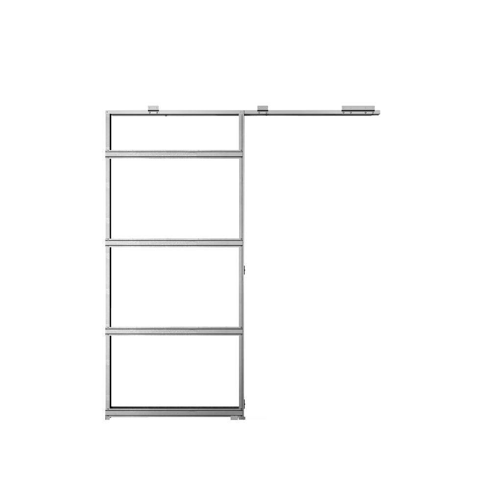 Rocket Door Frames USA I Rocket Pocket 30 in. x 80 in. Steel Single Pocket Door Frame System, Silver