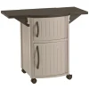 Suncast DCP2000 Outdoor Prep Station Cart, Taupe