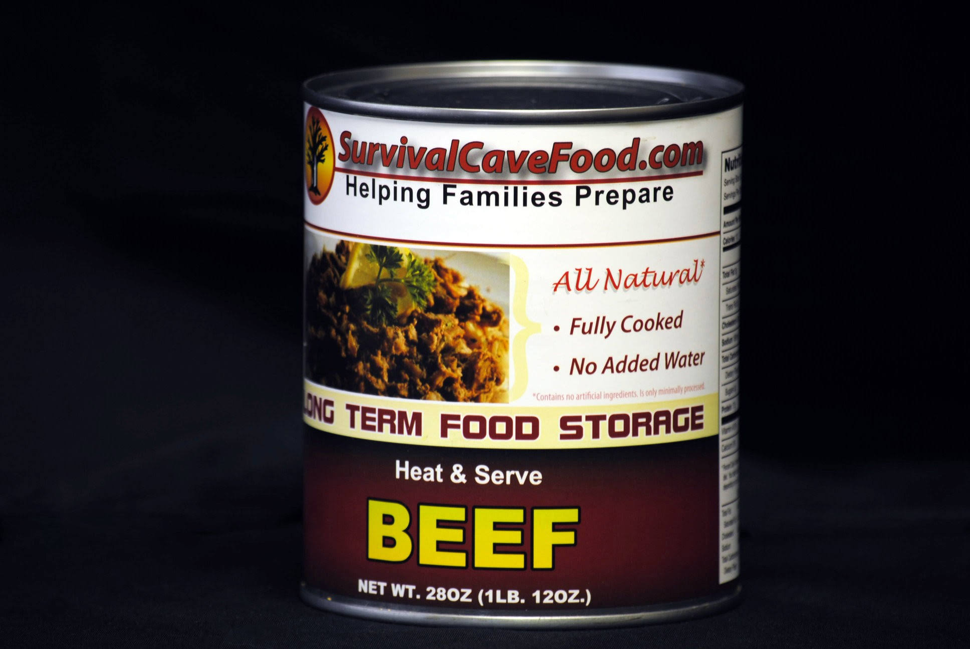 Survival Cave Food Canned Beef Case of 12 28oz Cans - Image 5