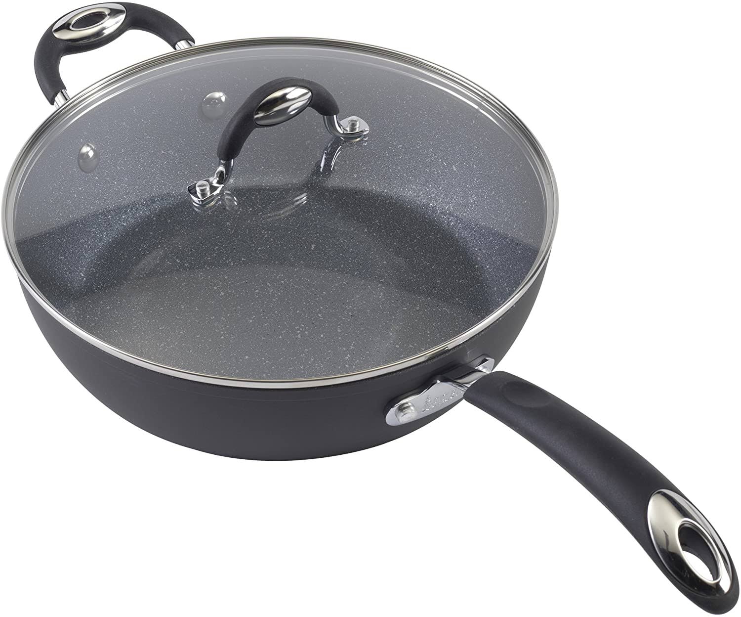 Bialetti Impact 10-Piece Black Nonstick Cookware Set - Image 5