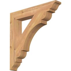 Ekena Millwork BKT04X24X24OLY01SWR 3 1/2W x 24D x 24H Olympic Traditional Smooth Bracket, Western Red Cedar