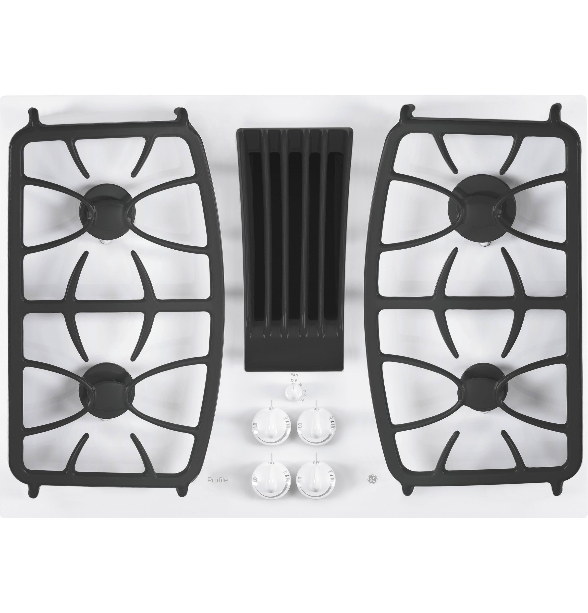 GE Profile PGP9830TJWW 30 Built-in Downdraft GAS Cooktop White