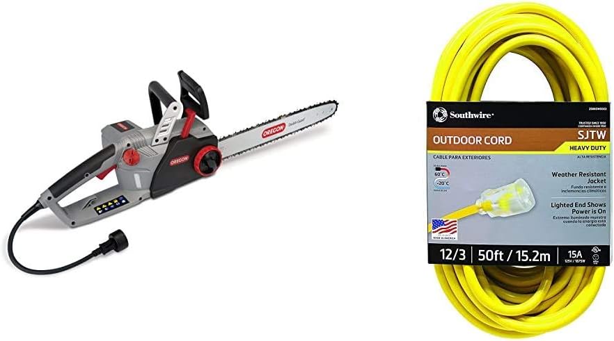 Oregon CS1500 18-inch 15 Amp Self-Sharpening Corded Electric Chainsaw, with Integrated Self-Sharpening System (PowerSharp) and Chain Brake for Safety, 120V - Image 5