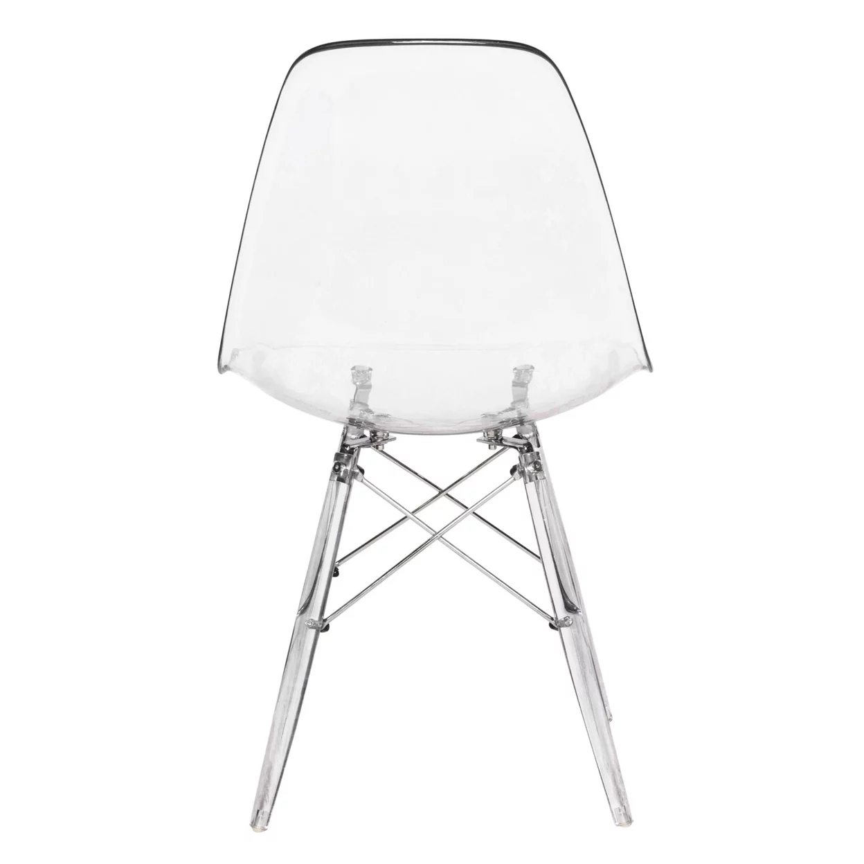Dover Molded Side Chair with Acrylic Base, Set of 4 – Clear - Image 7
