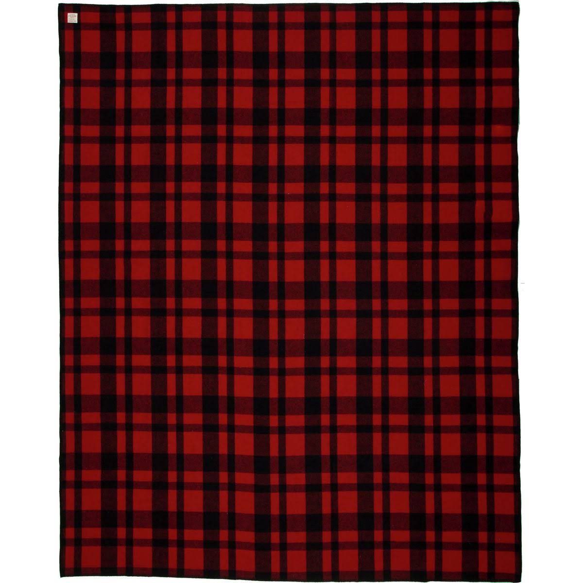 Filson Mackinaw Blanket – Red/Black - Image 2