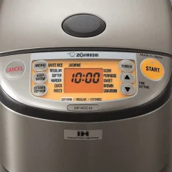 Zojirushi NP-HCC10XH Induction Heating System Rice Cooker and Warmer  1 L  Stainless Dark Gray