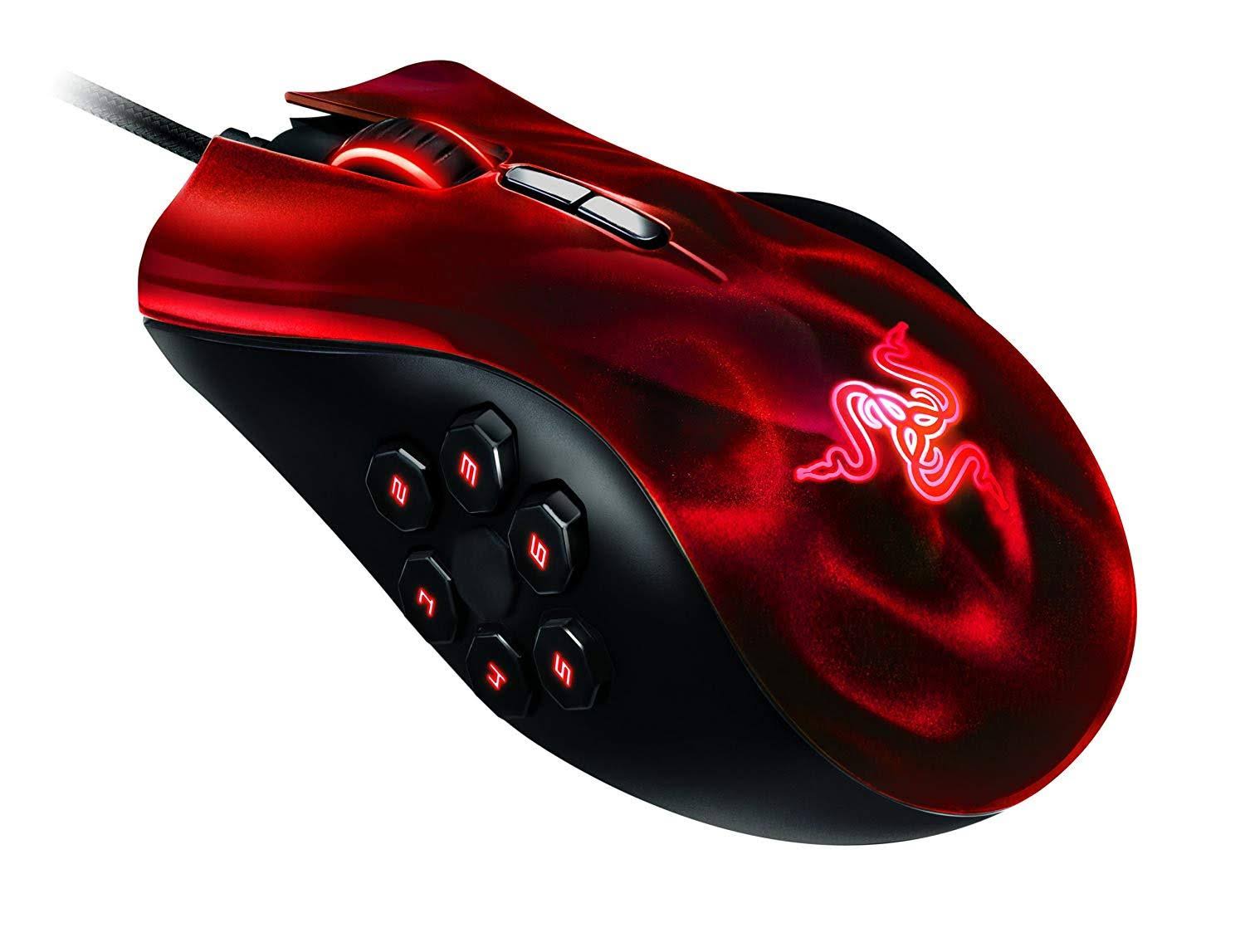 Razer Naga Hex Moba PC Gaming Mouse – Red