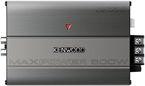Kenwood KAC-M3001 600W Class D Monoblock Compact Digital Car/ATV/Marine Certified Amplifier
