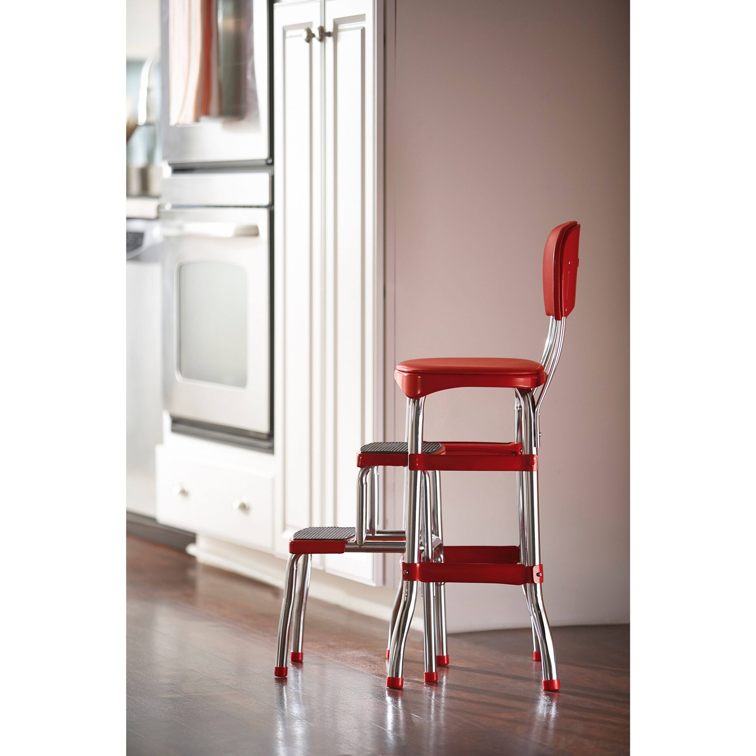 Cosco Black Retro Counter Chair / Step Stool - Image 3