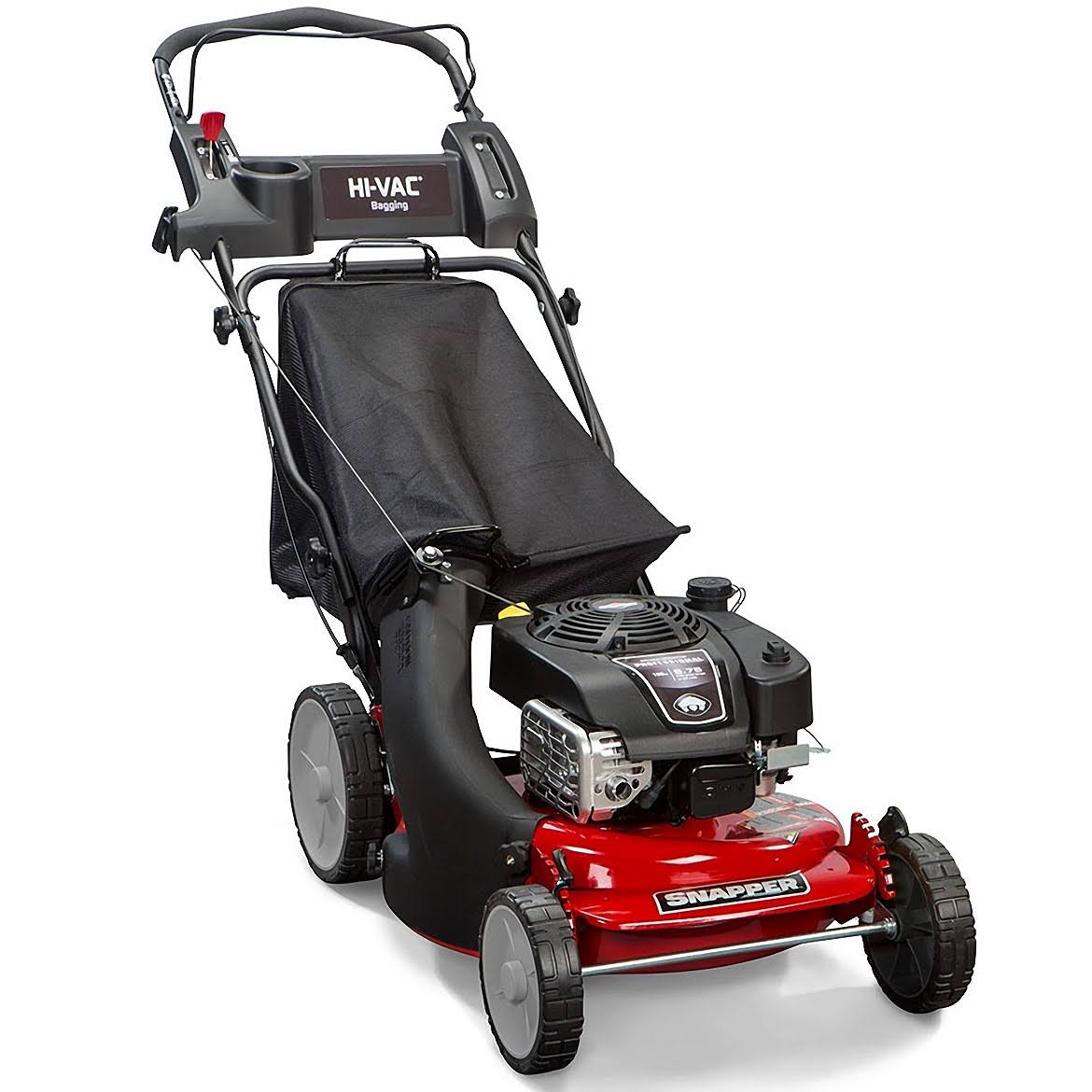 Snapper 7800979 Hi VAC 21 inch ReadyStart Bagging Walk-Behind Push Lawn Mower, Red