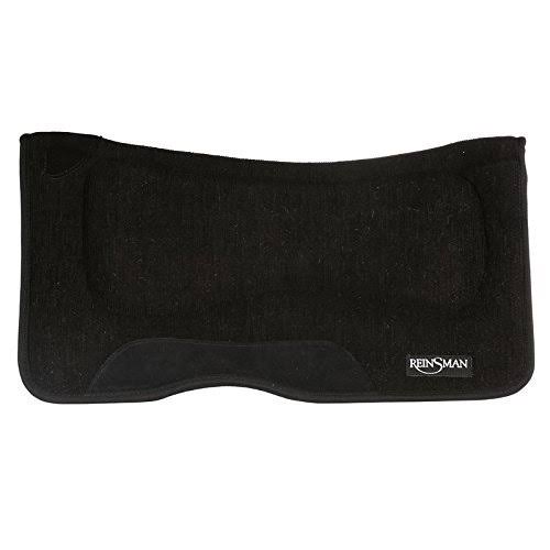 Reinsman M2 Lite Square Contour Saddle Pad with Tacky Too, Black - Image 3